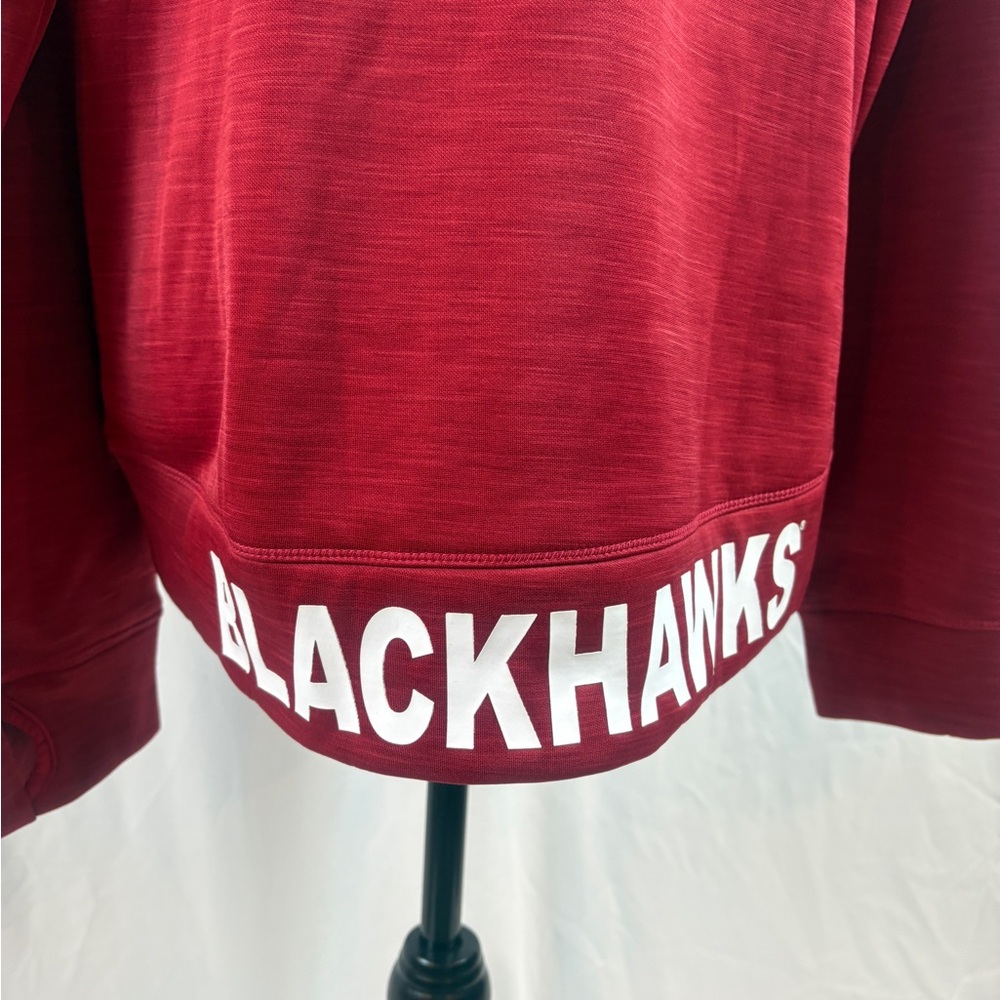 NHL Licensed Red Chicago Blackhawks Women's Sweatshirt - Picture 7 of 7